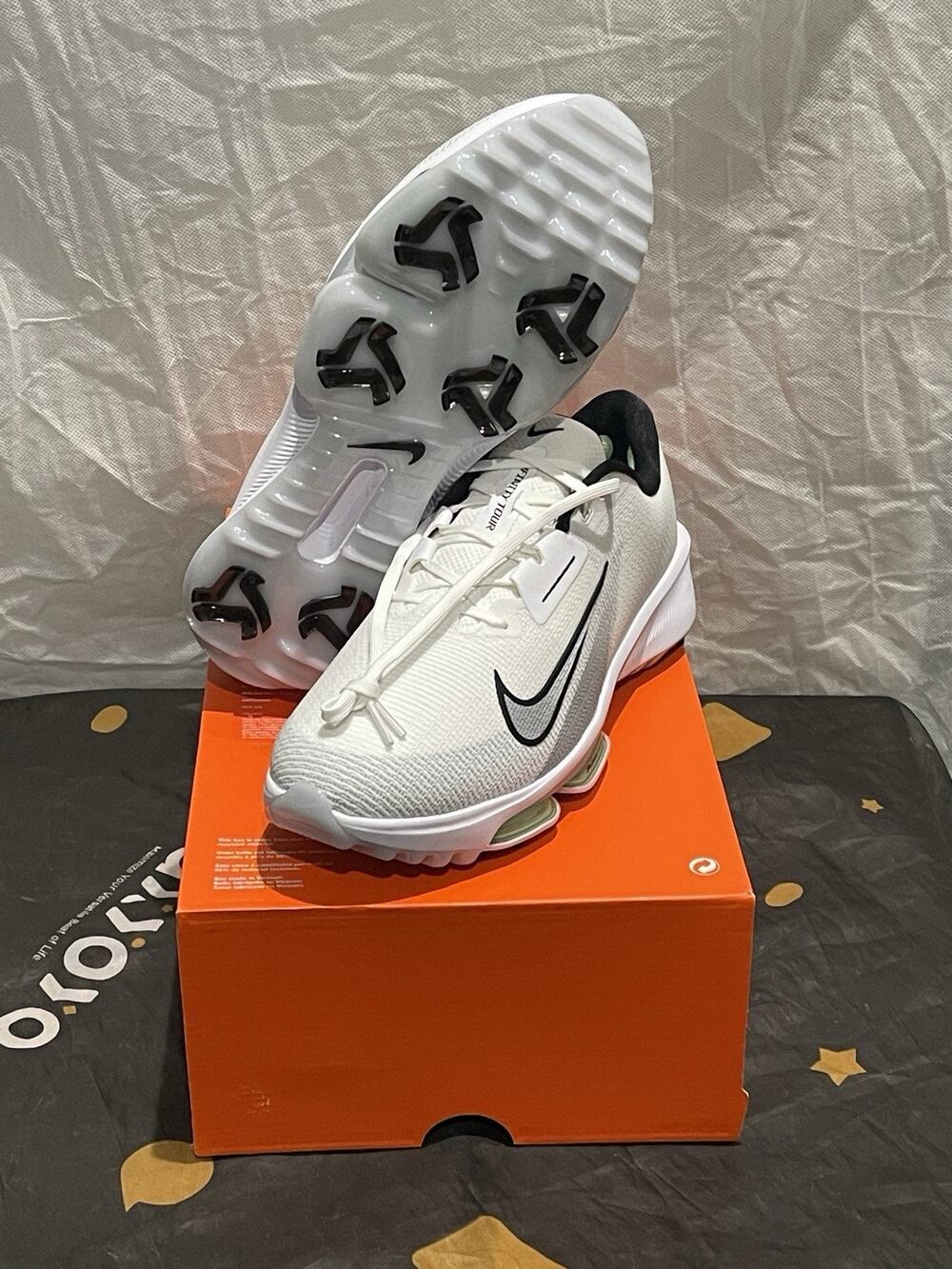 New Men’s 9.5 Nike Air Zoom Infinity Tour Next % 2 Golf Shoe White Platinum